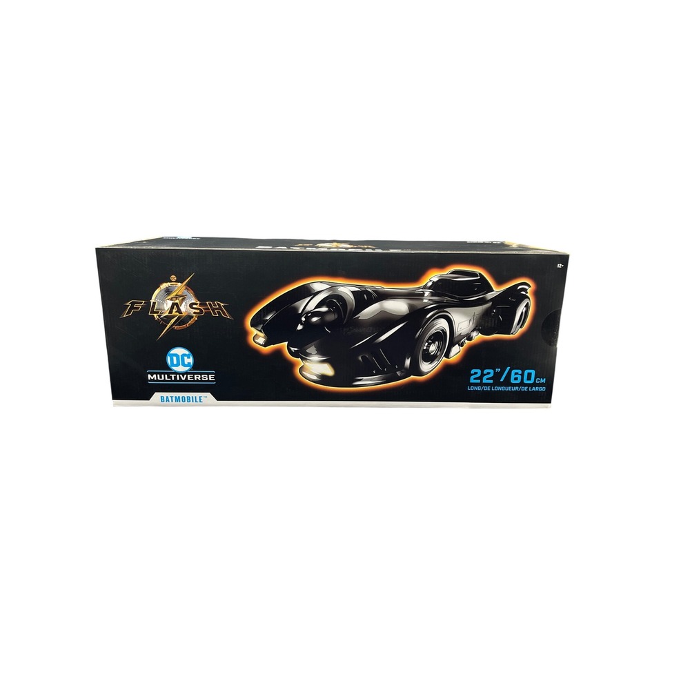 NIB McFarlane Toys DC Multiverse 1989 The Flash Movie Batmobile 22" Vehicle
